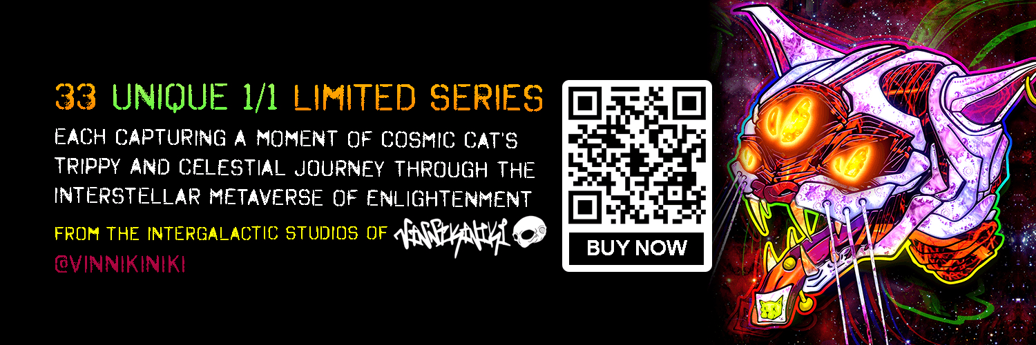 The Cosmic Cat Collection - 33 Unique Trippy Feline 1/1 NFTs