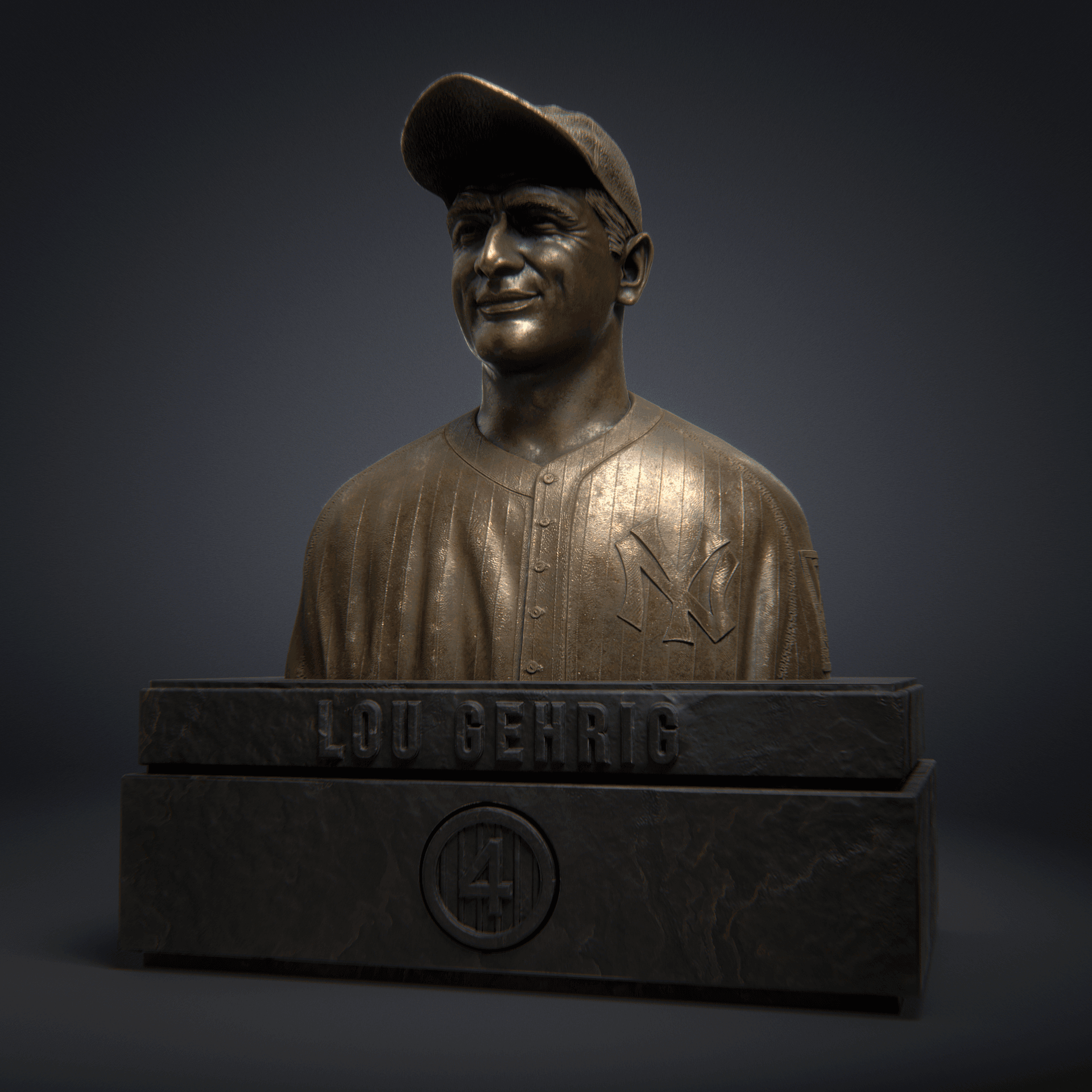 Lou Gehrig Bronze Bust #30/100