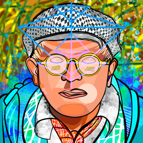 David Hockney Portrait - Decolife