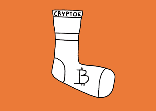 CrypToe Socks Bitcoin