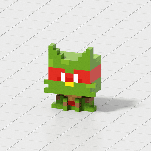 Crypto Voxel Cat #004