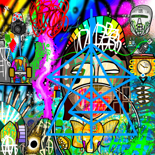 Busy day, busy art 