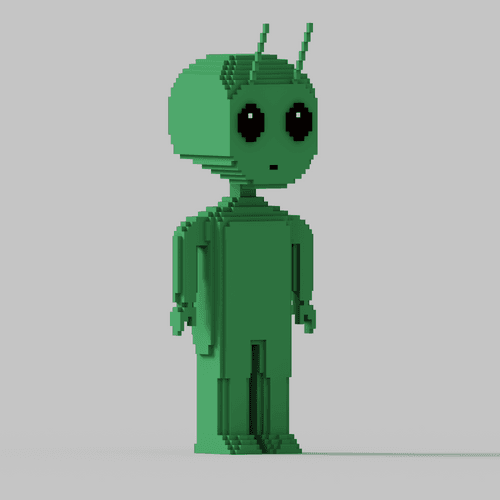 Nifitovox #01 - Cute green alien 