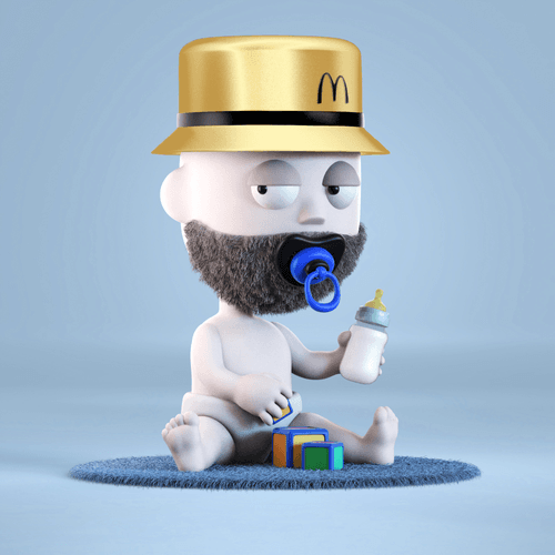 Fast Food Baby Punk 3D #205