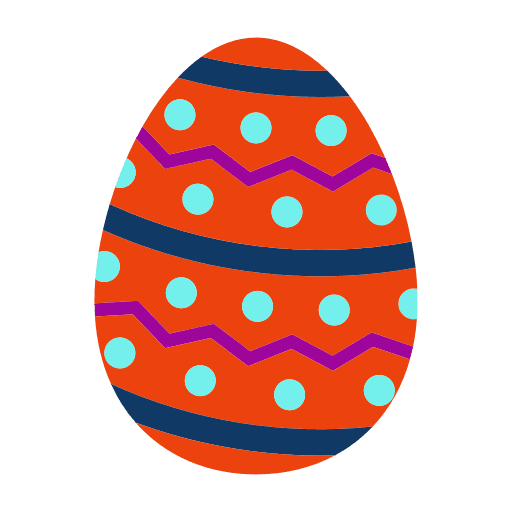 orange easter egg