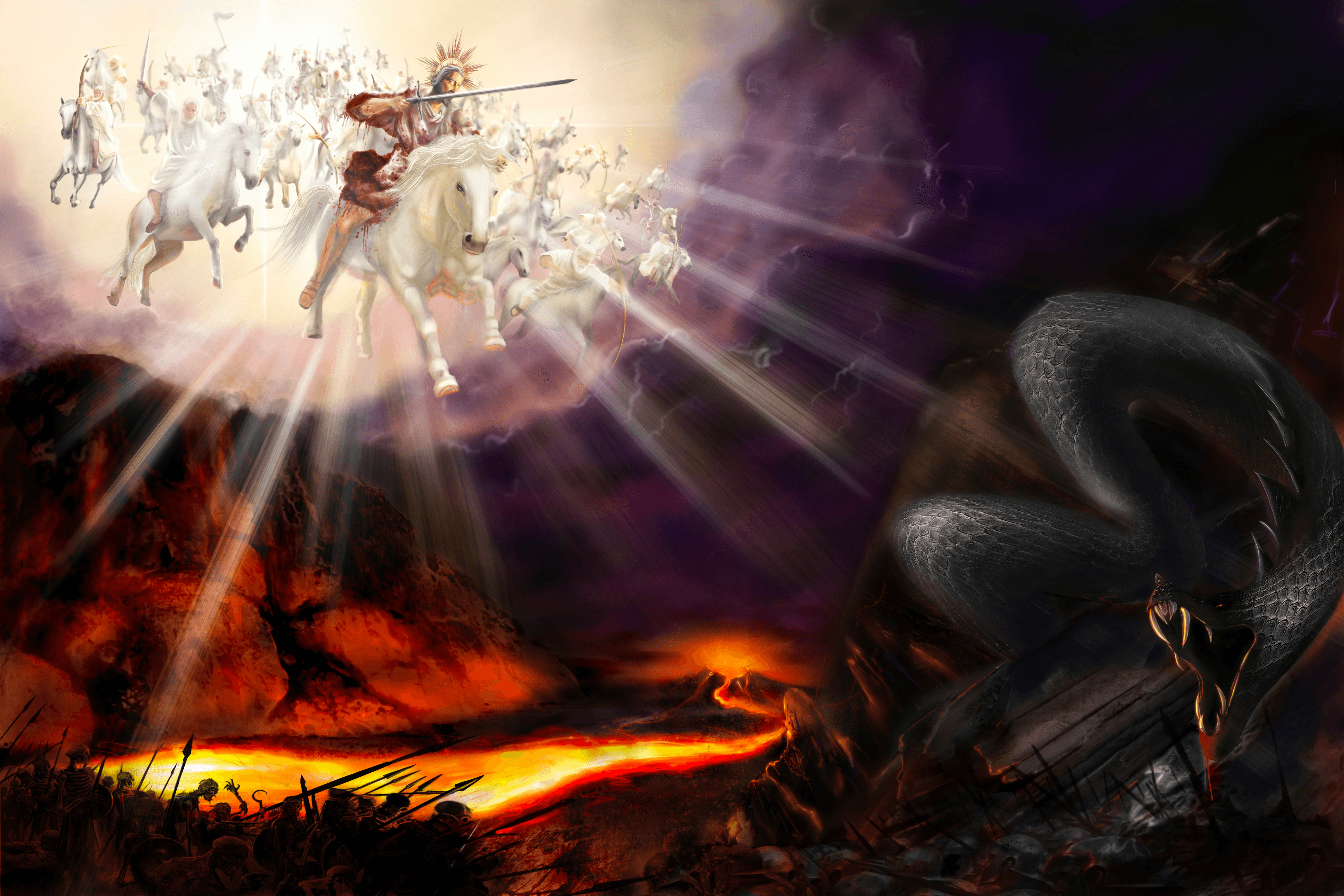 NFT for a Cause Bible Prophecy Book of Revelation Final Battle of Jesus Christ vs. Satan