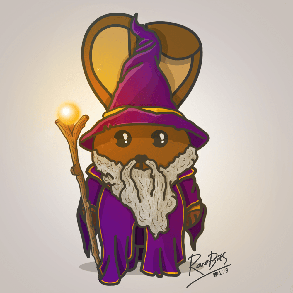 Rarebit #173 - Merlin's Knights - Wizard Merlin Bunny - Rarebit Bunnies |  OpenSea