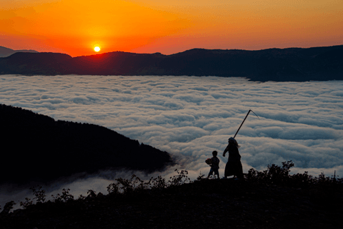 Being on top of the clouds