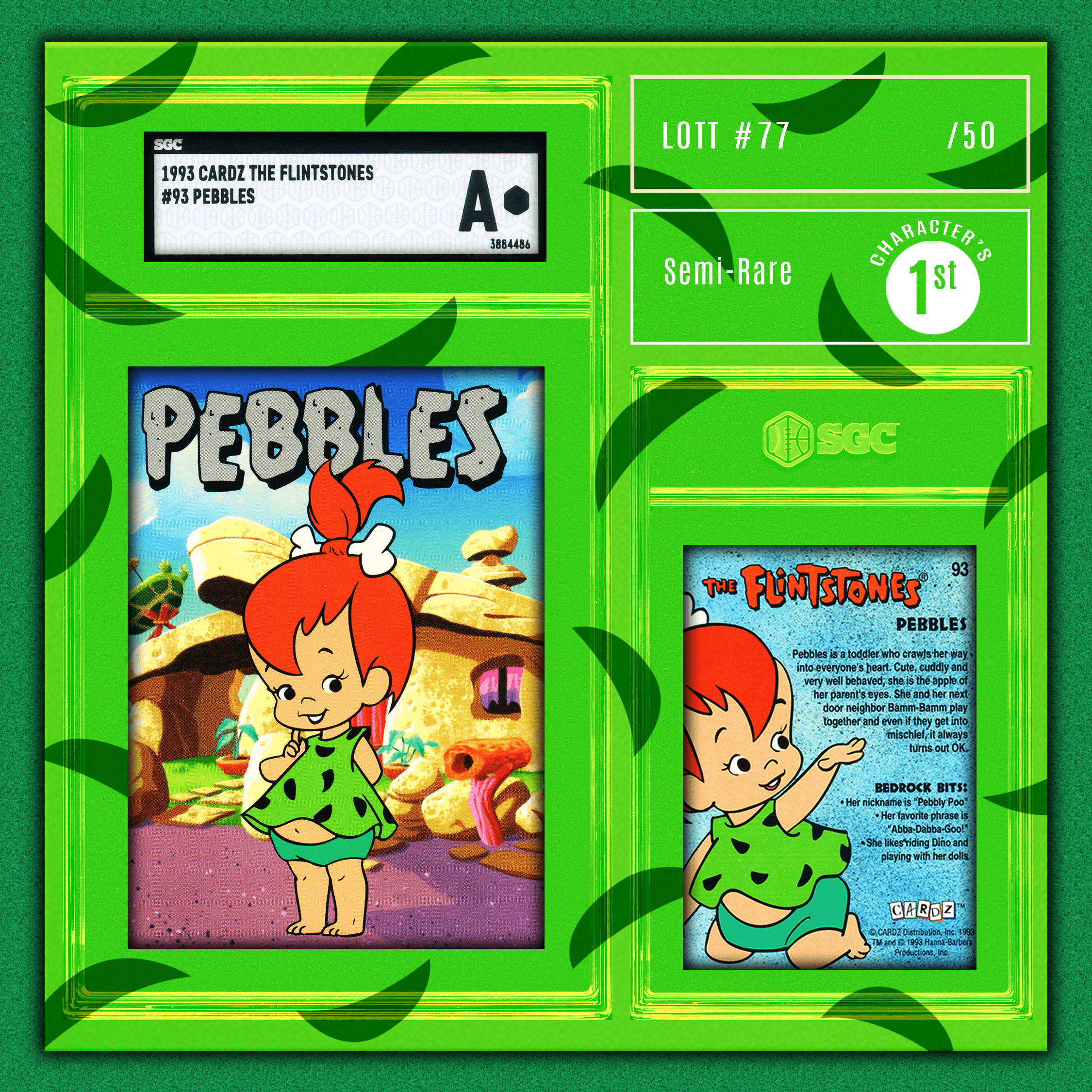 Pebbles - (1993 Cardz - The Flintstones SGC A)