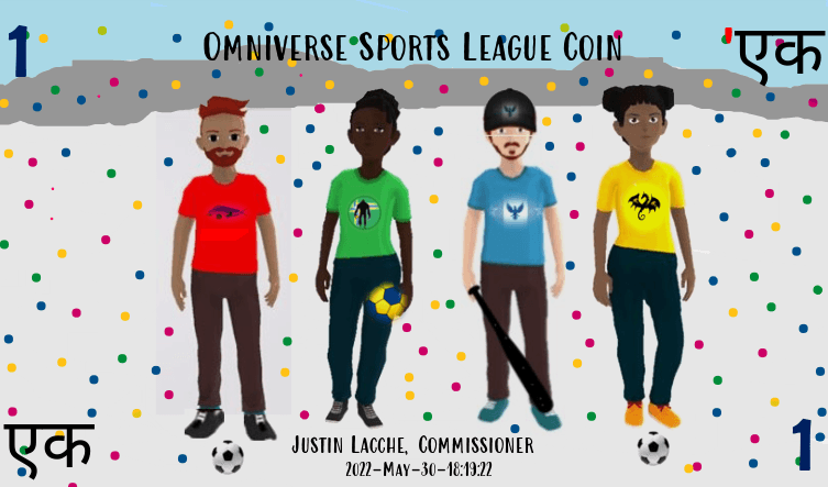 One (1) Omniverse Sports League Coin | हिन्दी