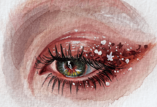 Watercolor eye "Shine"