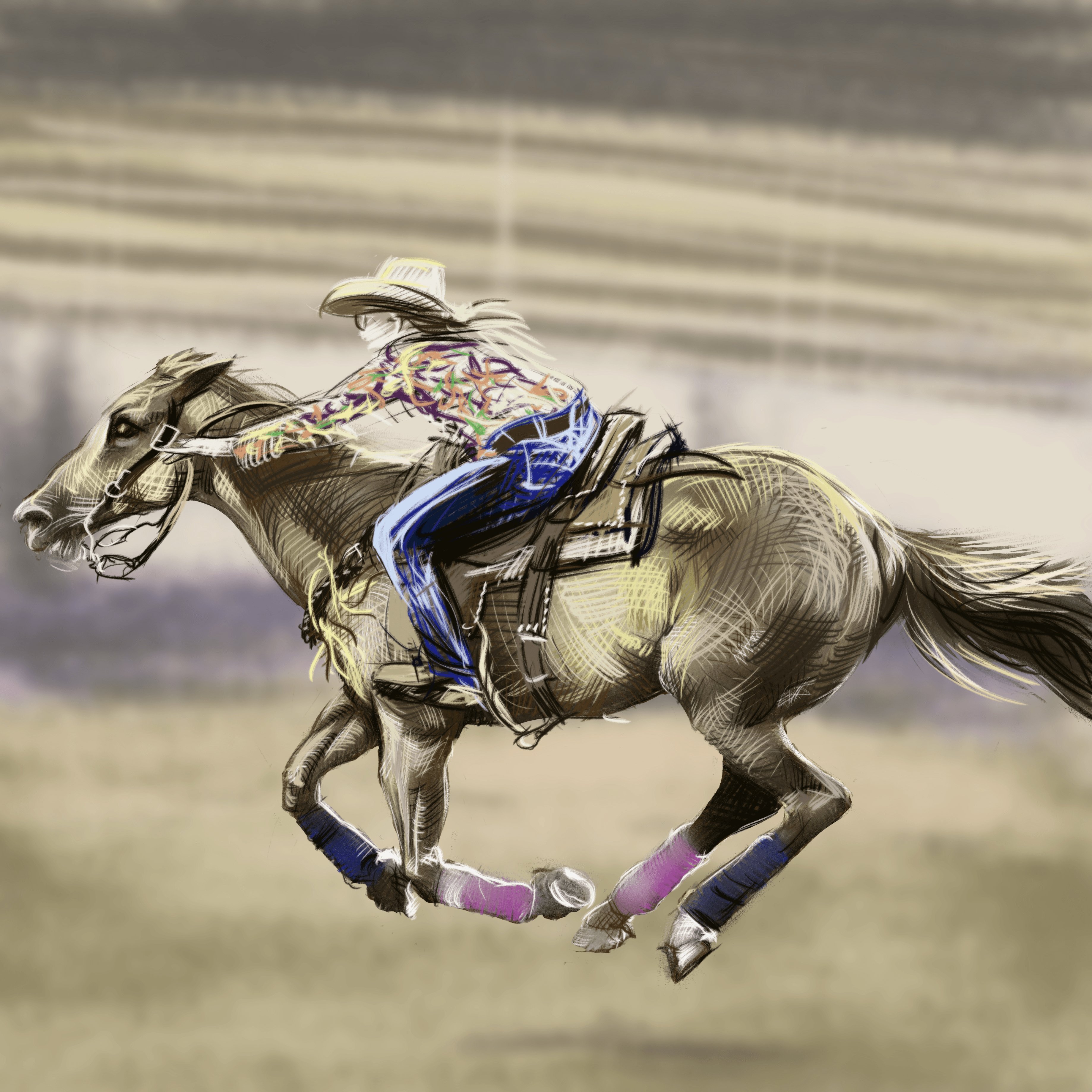 Rodeo Horse Rider_002