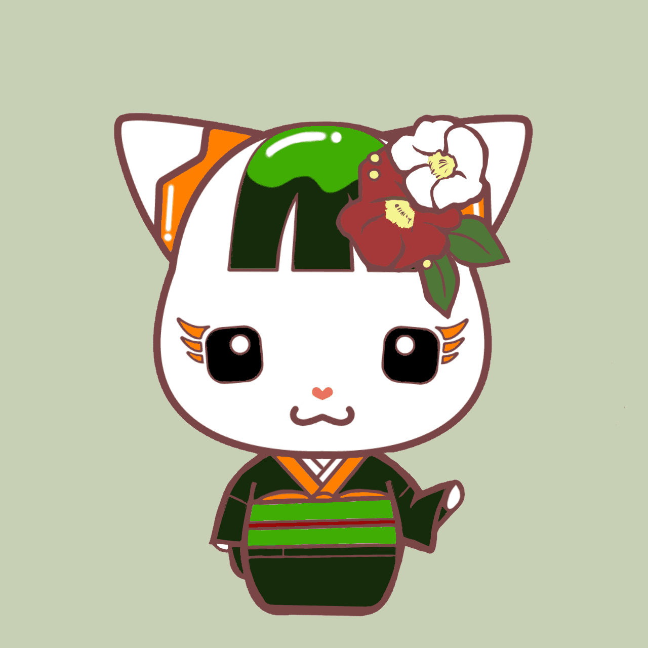Spacey Cats #06 Matcha　抹茶
