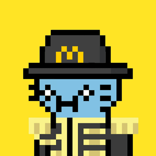 Fast Food Pixel Cool Cat #185