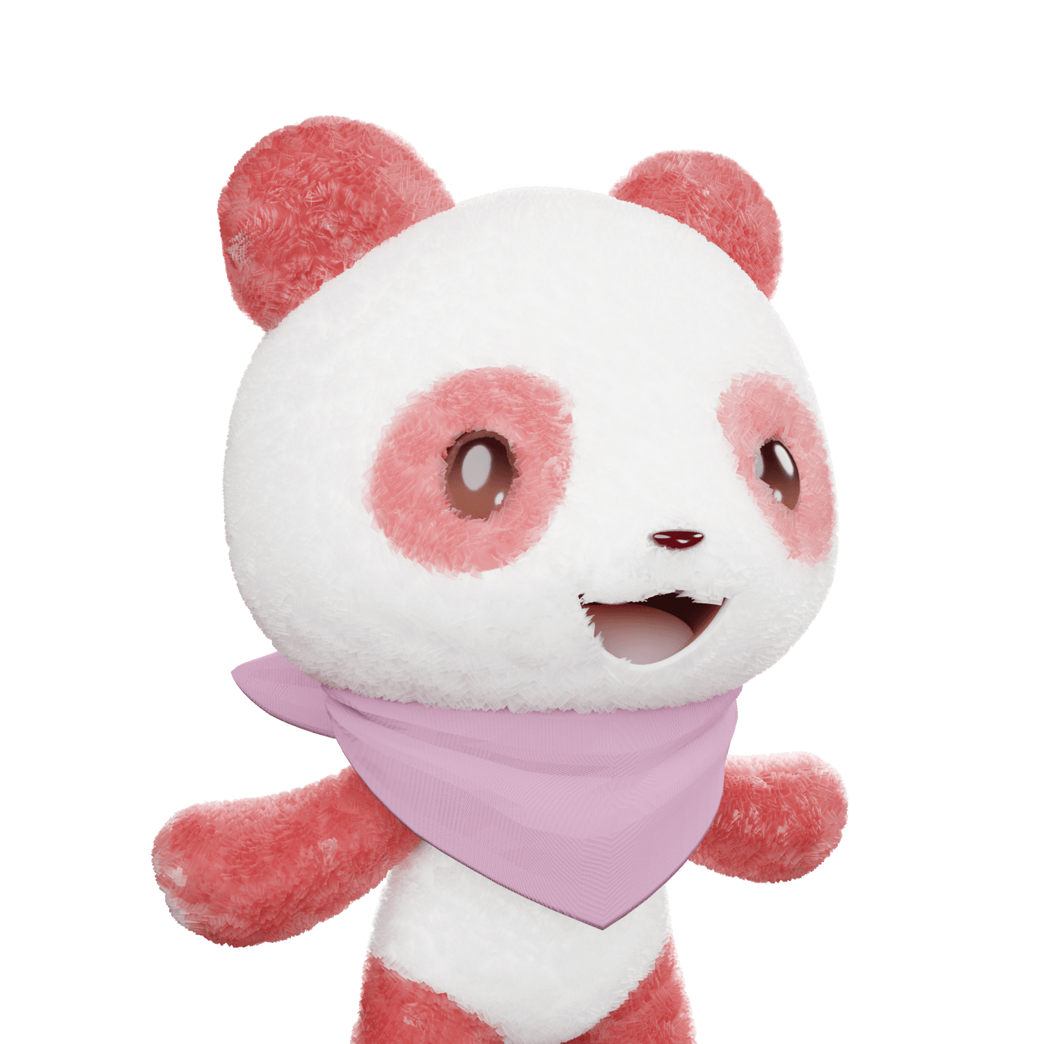 3D LEELEE-Fluffy-Red-#00029
