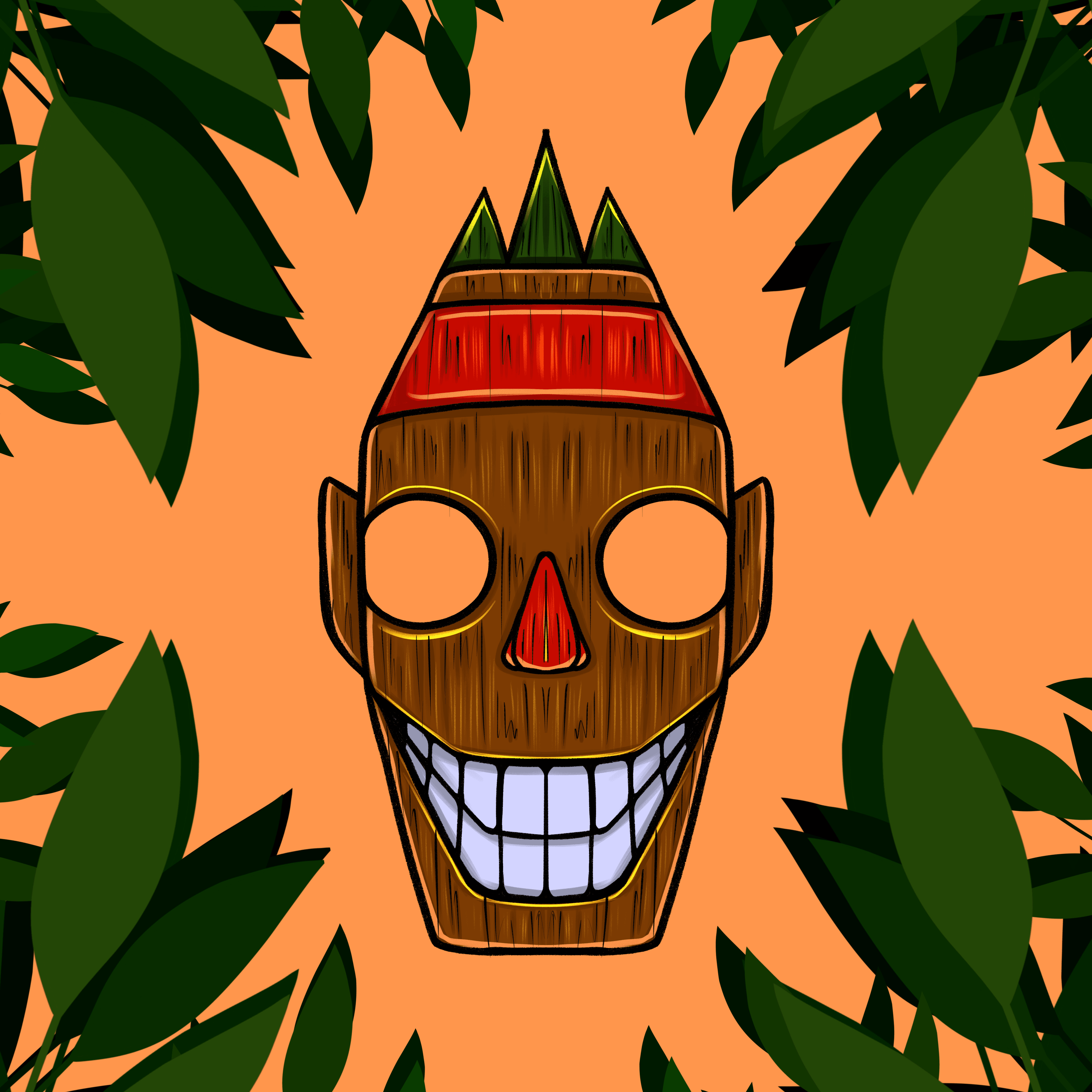 Totem mask #9