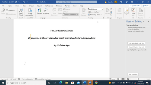 The Era Bastards Exodus or 32 poems in the key of modern man's descent and return from madness