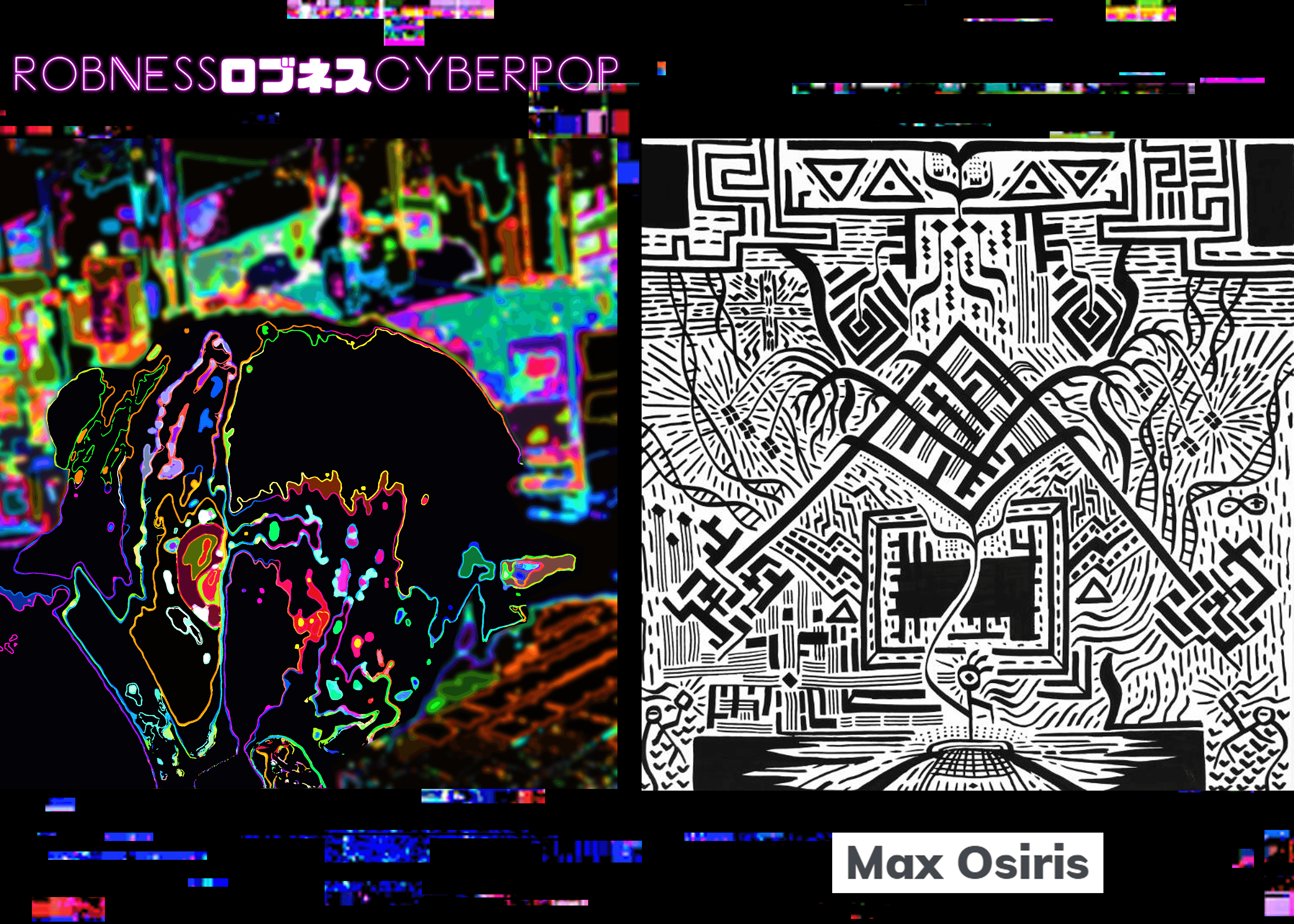 ROBNESS CYBERPOP / MAX OSIRIS (CRYPTO ART 'SPLIT') SHAREWARE ART