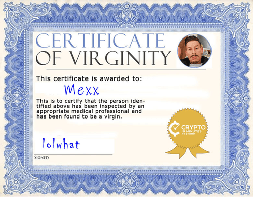 Extremely Rare Certificate