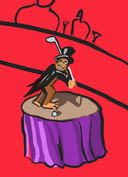 Mk the golfer Monkey