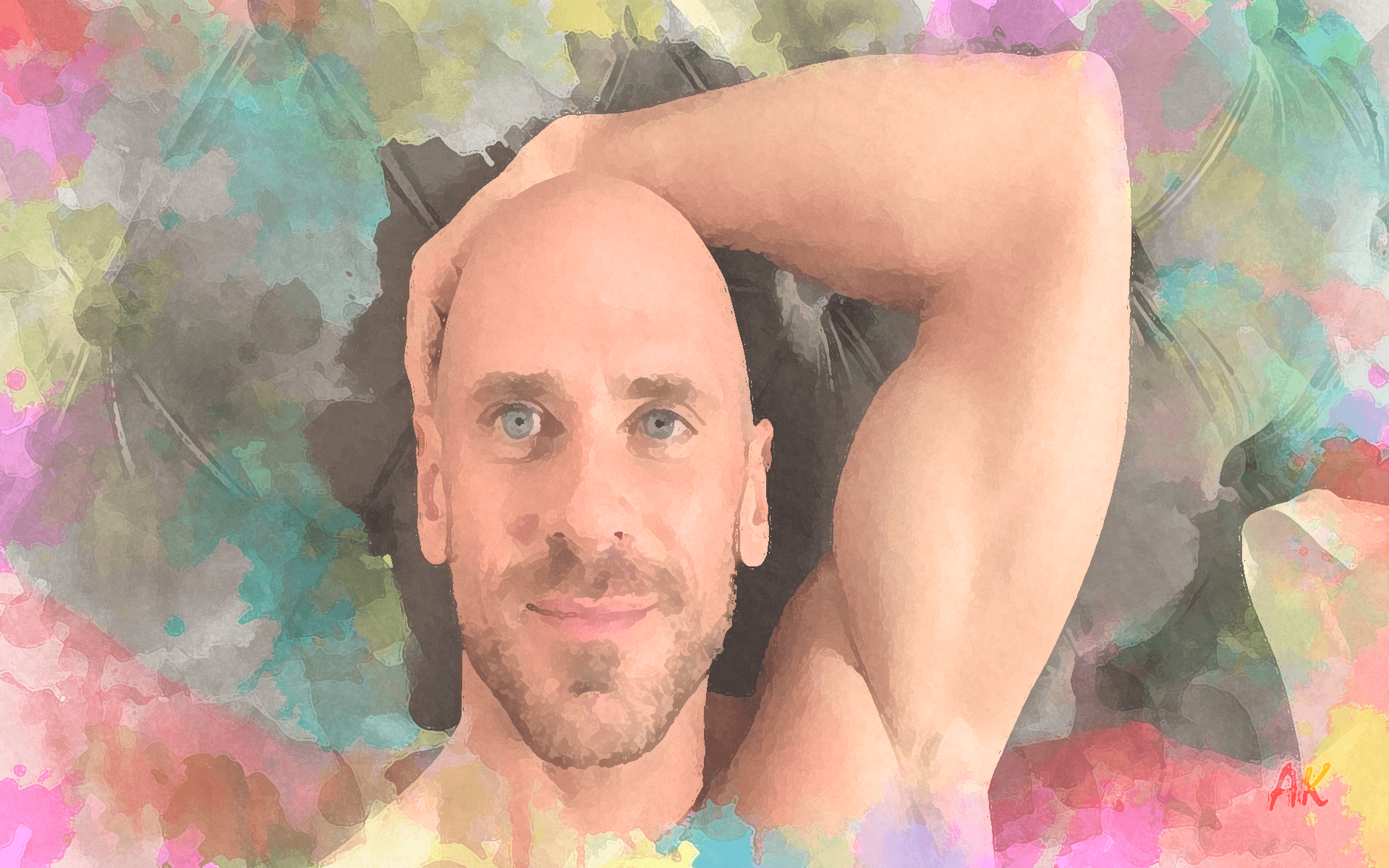 paiting with Johnny Sins - Celebrity paintings by AK | OpenSea