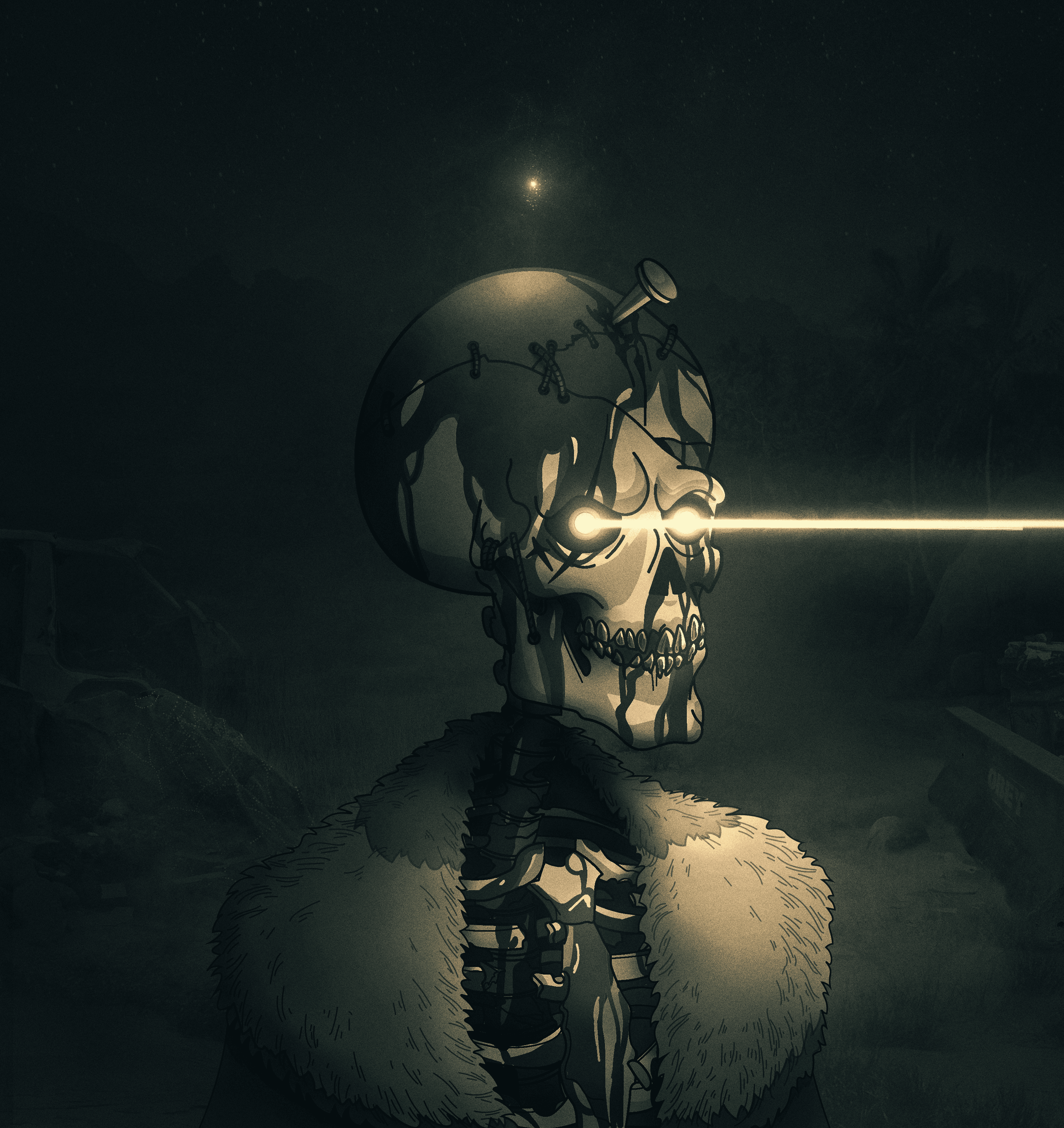 Dark Wicked Cranium #4669