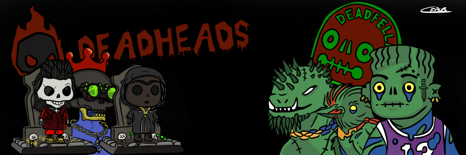 DeadHeadsNFT/DeadFellaz Banner Black