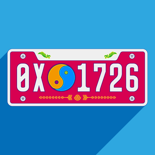 Meta License Plates #1271