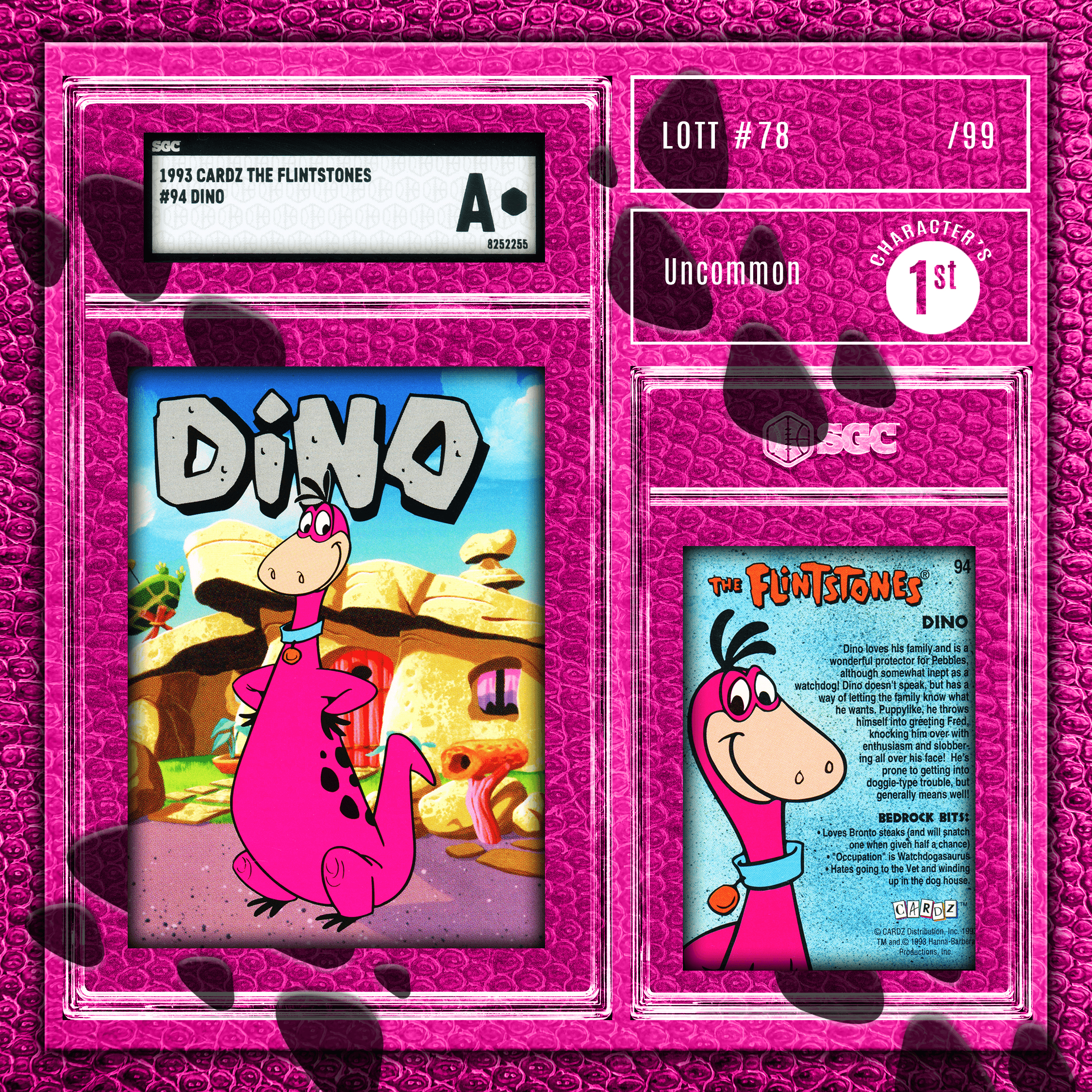 Dino - (1993 Cardz - The Flintstones SGC A)