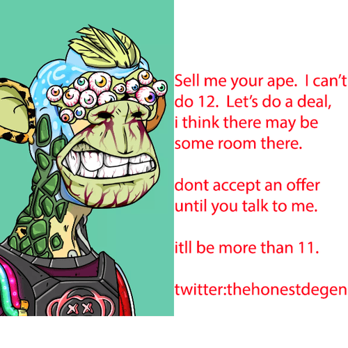 SELL ME YOUR APE PLEASE