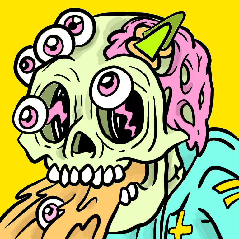 sick eyefestation mutant skull