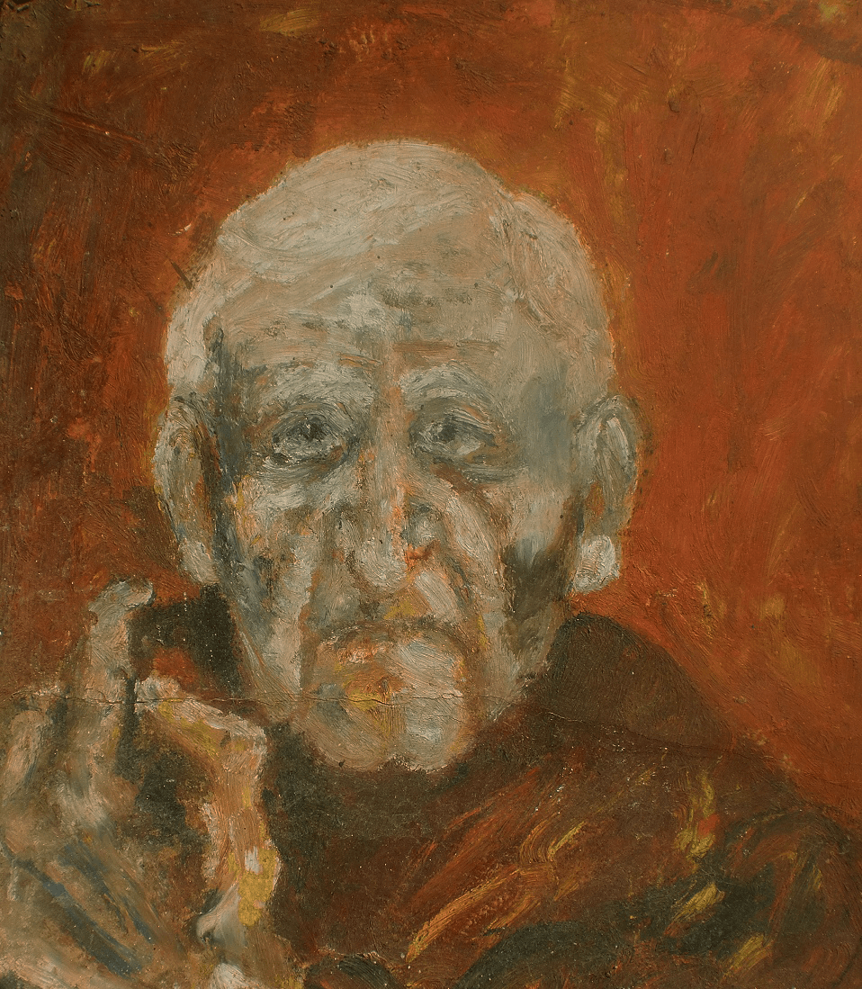 Old Age Portrait Oil Painting #1