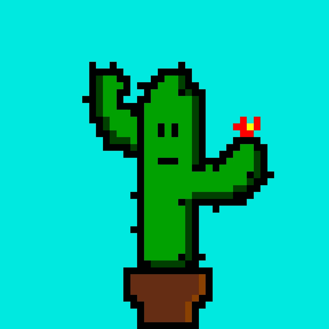 Catchy Cactus 8bit version #003