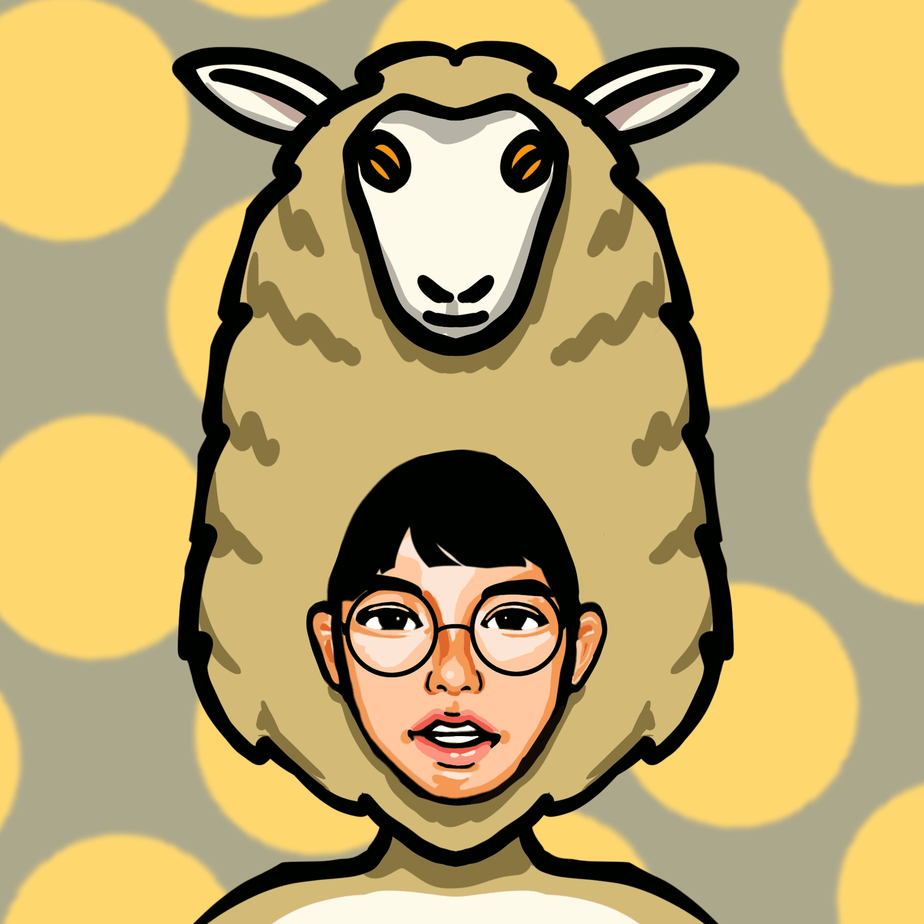 sheep and a girl(costume)