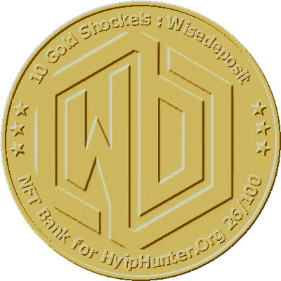 10 Gold Shockels + Promo code for 1000 TET ( 15% Bonus ) NFT Bank / HyipHunter / Wisedeposit 26/100