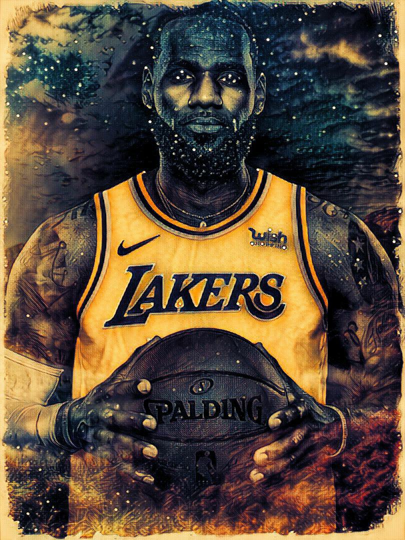 Midnight art #71 LeBron James