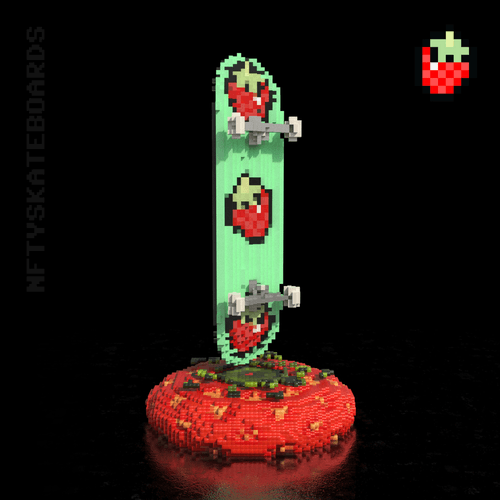 nftyskateboards NFT#047 - Strawberry "WTF"