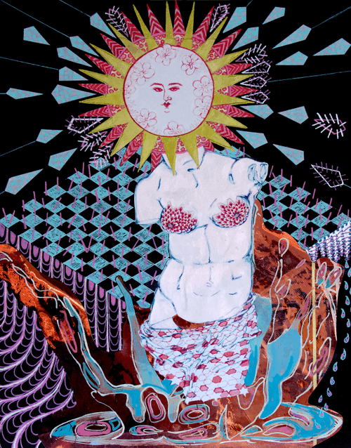 "(Merging of) Sun and Venus" By Meena (Sadia Fakih)