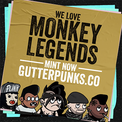 Gutter Punks Flyer - Monkey Legends