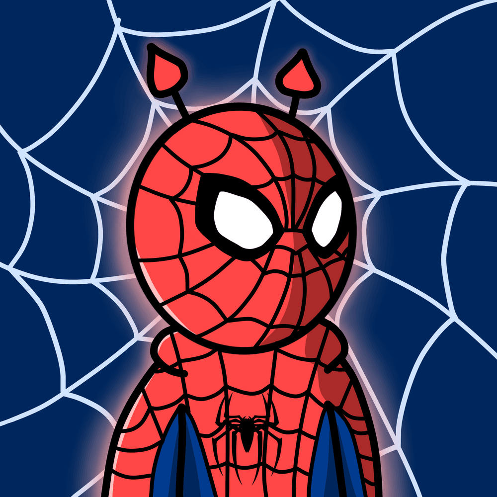 spiderman doodle alien #32 - doodle nft  | OpenSea