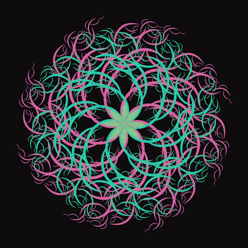 Fractal Flower Blooms