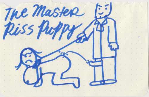 Piss puppy Doggy style ( potty Outside )