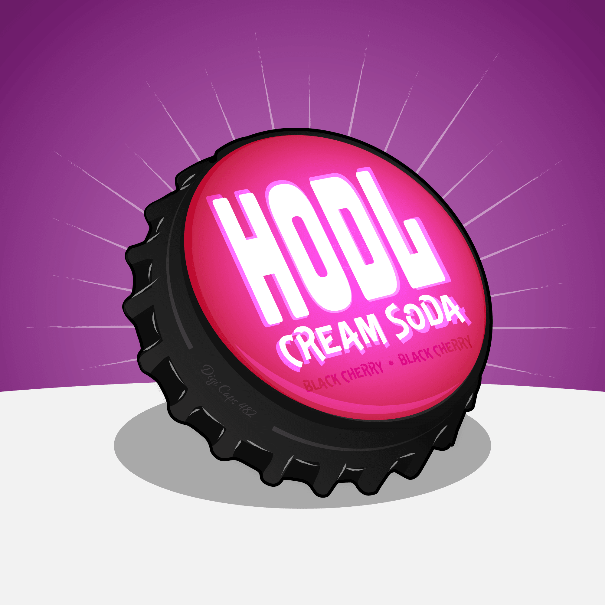 HODL Cream Soda (Black Cherry) Bottle Cap