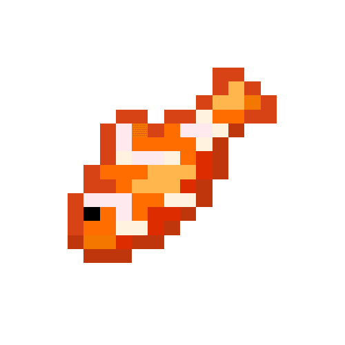 Pixel Art - Golden Fish - Animals Pixel Art #01 | OpenSea