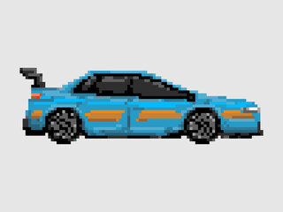Pixel-car banner