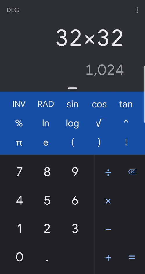 Least Squares 1024