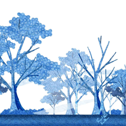 Royal blue forest collection image