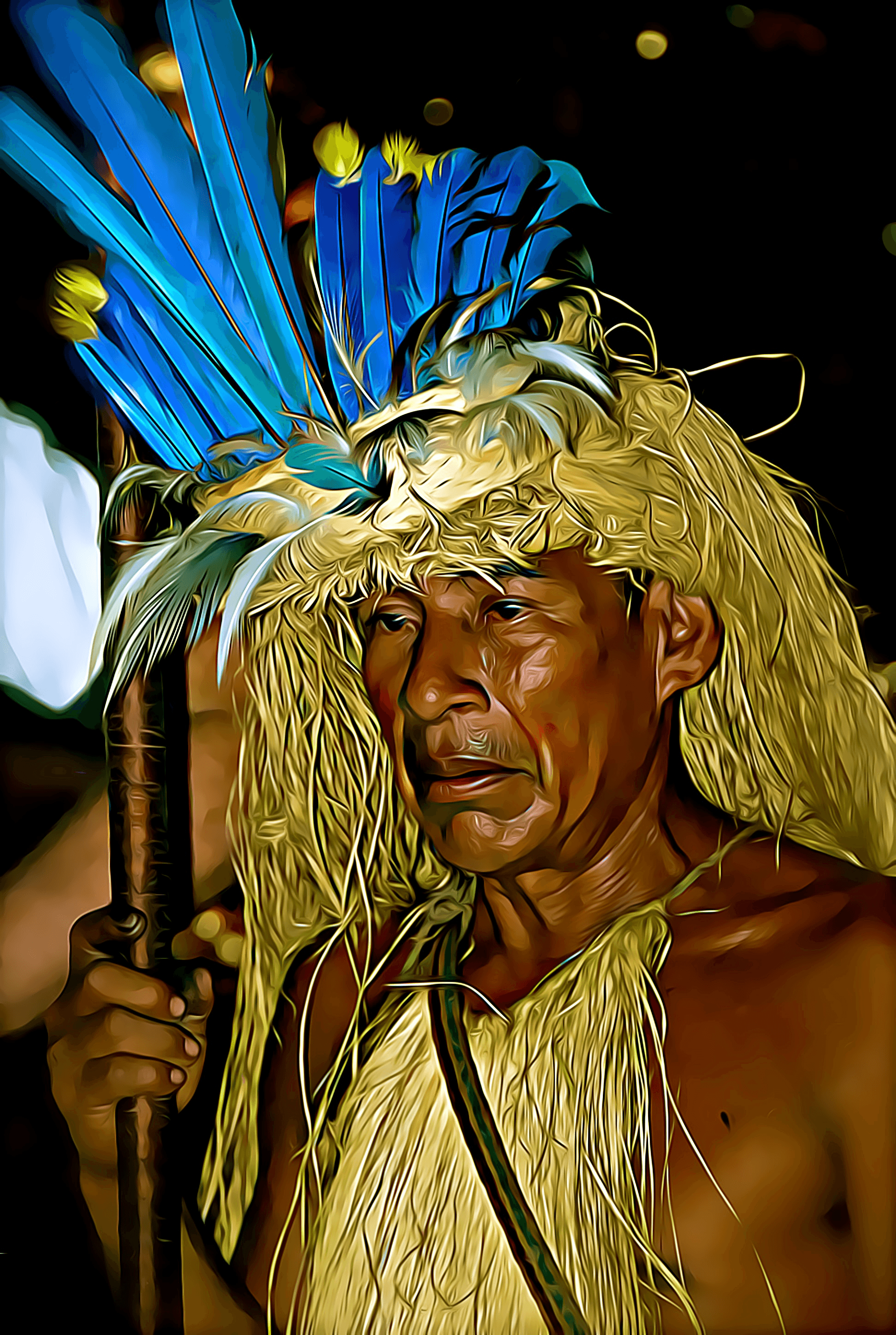 Bora Tribe Chief from Iquitos, Peru for Quechuan Bible Project