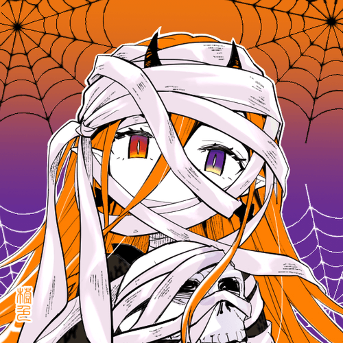 Daidai-iro Costume Mummy with Purple