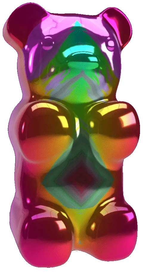  Rainbow Trip Gummy Bear #012